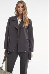 MELANGE VISCOSE QATAR JACKET